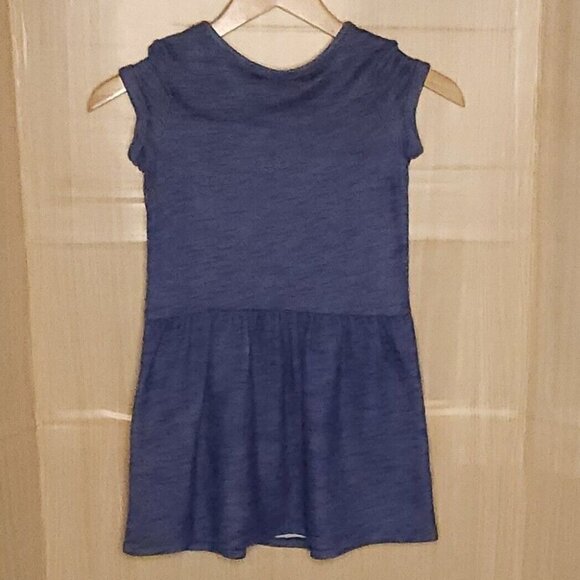 Cat & Jack Blue Knit Reversible Sequins Dress Small - Picture 3 of 8